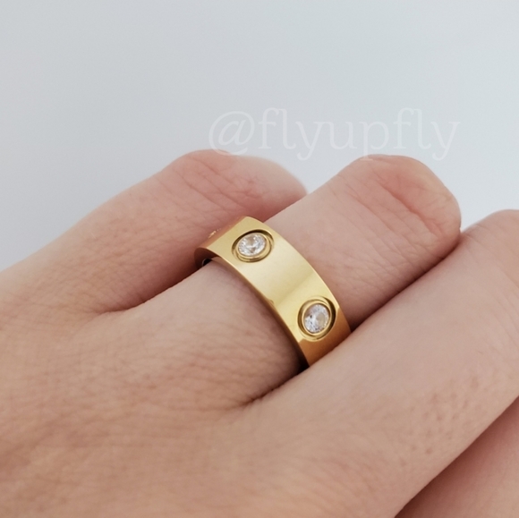 Ring 18k Gold Filled Stainless Steel Ring - Picture 6 of 11